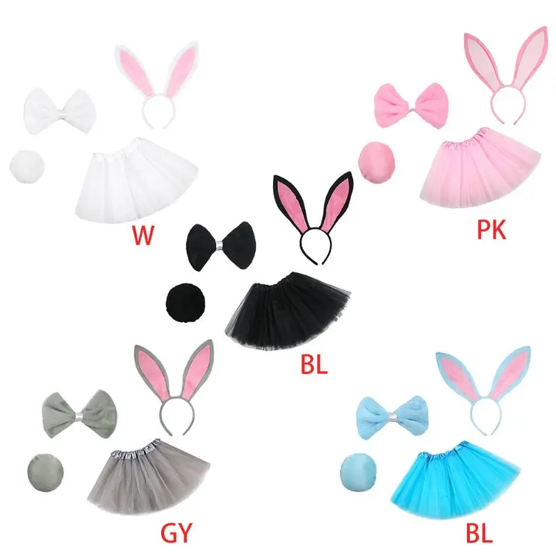 Детский костюм для костюмированной вечеринки с кроликом комплект из 4 предметов