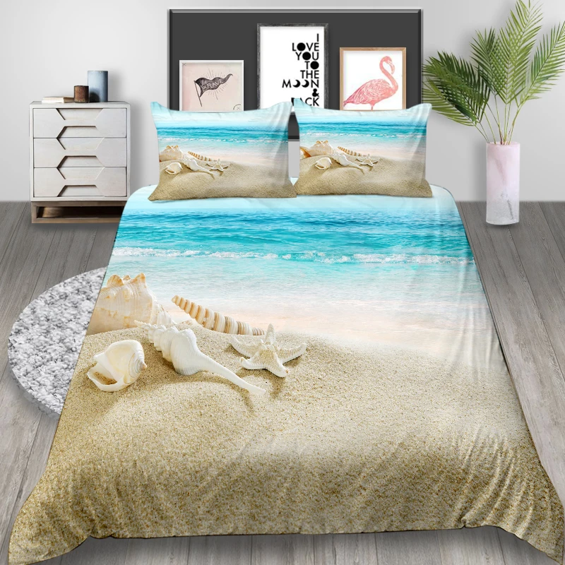 Thumbedding Seaside Bedding Set Shell Fresh Romantic King Size