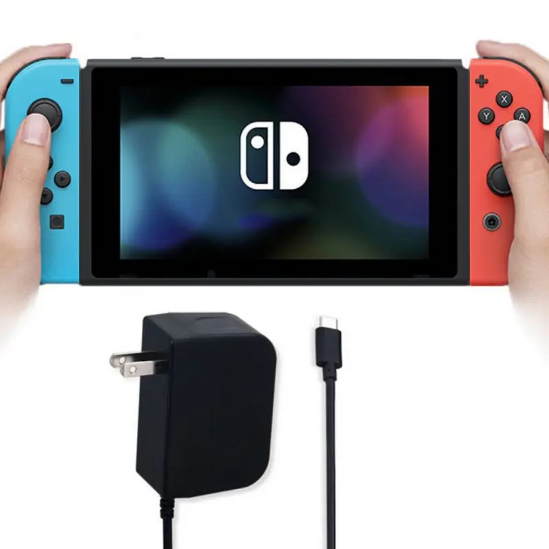 High Quality Game Machine Charger Plug Cord AC Adapter Power Supply US EU Regulations for Nintendo NXNS Switch NEW