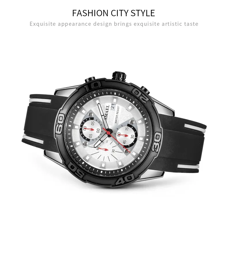 SMAEL Топ бренд повседневные спортивные мужские часы сплав Роскошные военные водонепроницаемые часы мужские часы SL-9086 модные светящиеся часы