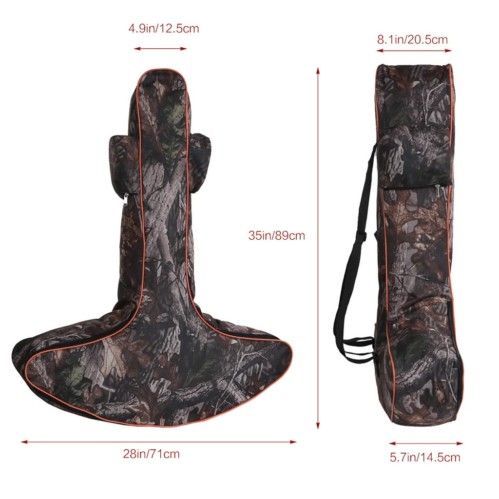 Lightweight Archery Hunting Bow Storage Bag Case w/ Adjustable Shoulder Strap T Shaped Bow Bag Archery Hunting Accessories