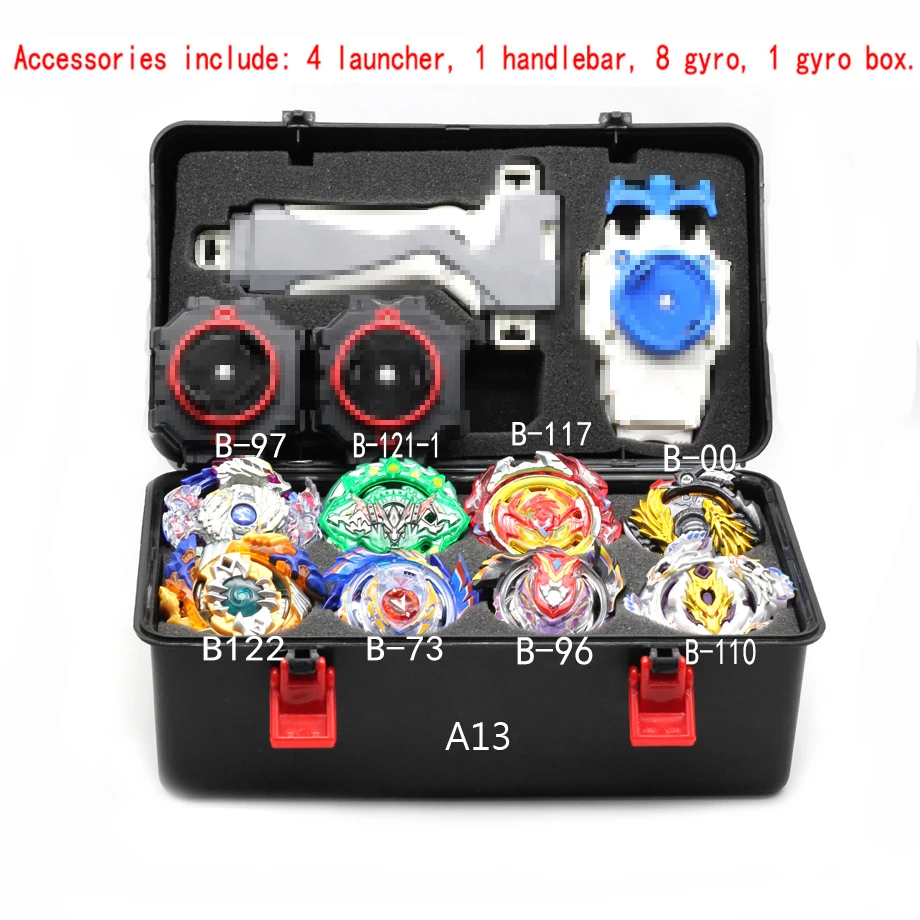 Золотое Takara Tomy средство для запуска Beyblade Burst Arean Bayblades Bables набор коробка Bey Blade игрушки для детей Металл Fusion подарок - Цвет: A13