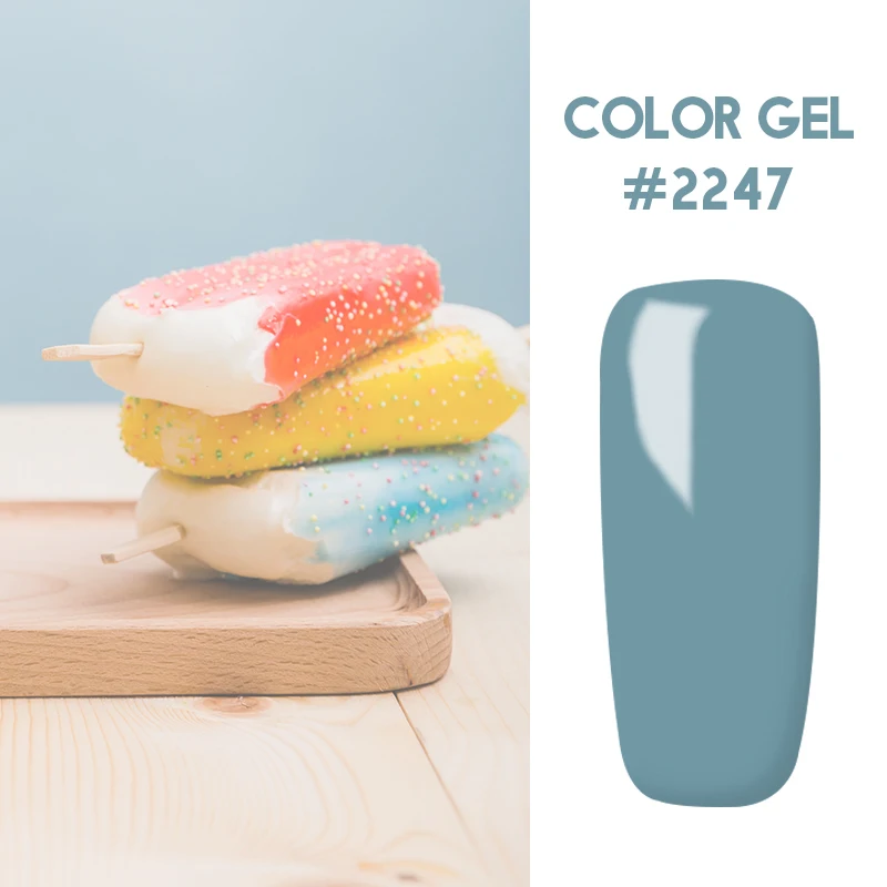 2247-1 Lakimu Newest Colorful Gel Polish Nail Art Semi Permanent Enamel UV LED Gel Varnish Soak Off Nail Polish Manicure Set - Цвет: 2247-1
