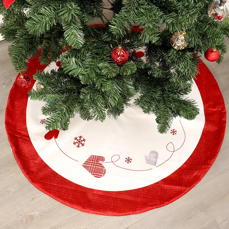 120cmMerry Christmas Decoration For Home New Year Decoration Natal Natal Tree Skirts Non-woven Fabric Christmas Tree Skirt