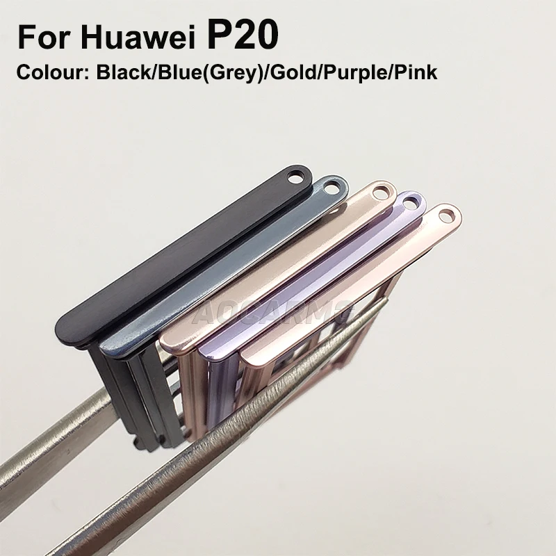 Support Carte SIM Original Noir Pour Huawei P20 Pro - Référence Midnight Noir - Neuf