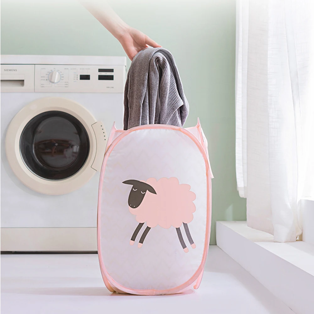  Cartoon Cosmetic Book Organizer Stationery Container Portable High Capacity Home Storage Laundry Ba