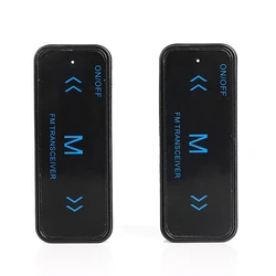 Mini talkie walkie 2 voies, 1kit, émetteur récepteur Radio FM + 2 écouteurs, Charge USB 