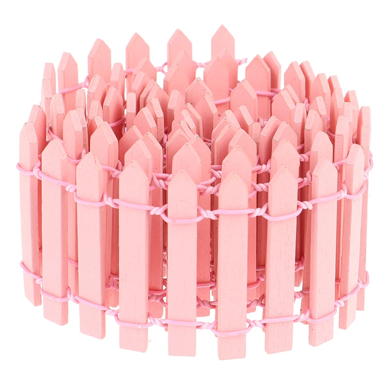 100*5cm Miniature Small Wood Fence DIY Fairy Garden Micro Dollhouse Plant Pot Decor Ornament DIY Miniature Garden 9