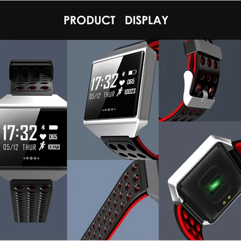 

CK12 Men Smart Watch Pedometer Heart Rate Blood Pressure Monitor Waterproof Steel Belt Sport Multifunction Mode Smart bracelet