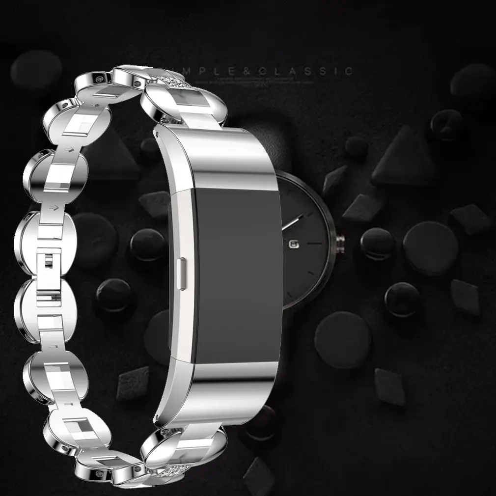 Нержавеющая сталь металлический ремешок на руку для Fitbit Charge2 часы замена наручный браслет для Fit Bit Charge 2 умные аксессуары