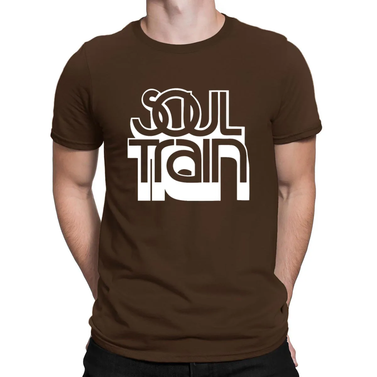 Soul Train, футболки, Летний стиль, необычная персонализированная футболка для мужчин, Супероблегающая Мужская S-3xl