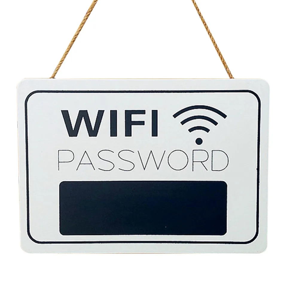 Деревянная Wi-Fi табличка с паролем подвесная табличка для приема, подвесная меловая доска, Wi-Fi табличка для домашнего магазина, вечерние украшения для бара