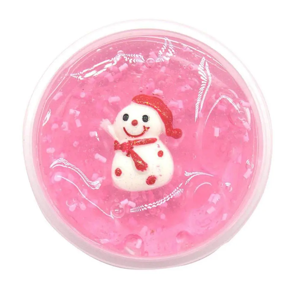 Рождество DIY Slime глина грязь мягкая избавляет от стресса игрушка Slime кристальная глина прозрачная Волшебная глина для моделирования случайный