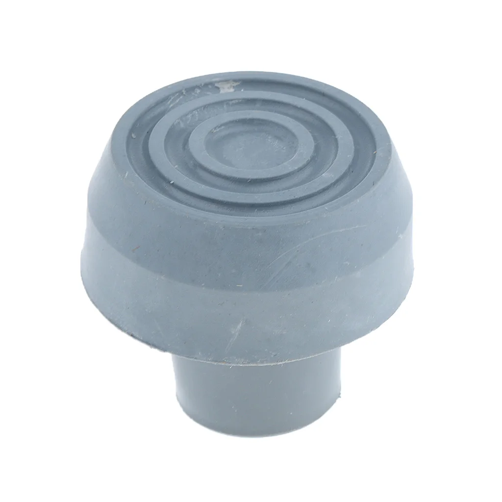 2 Pieces Walking Stick Tips End, Rubber Crutch & Walker Tips & Leg Tips Caps Cover - 5/8inch (1.6 cm) - Gray