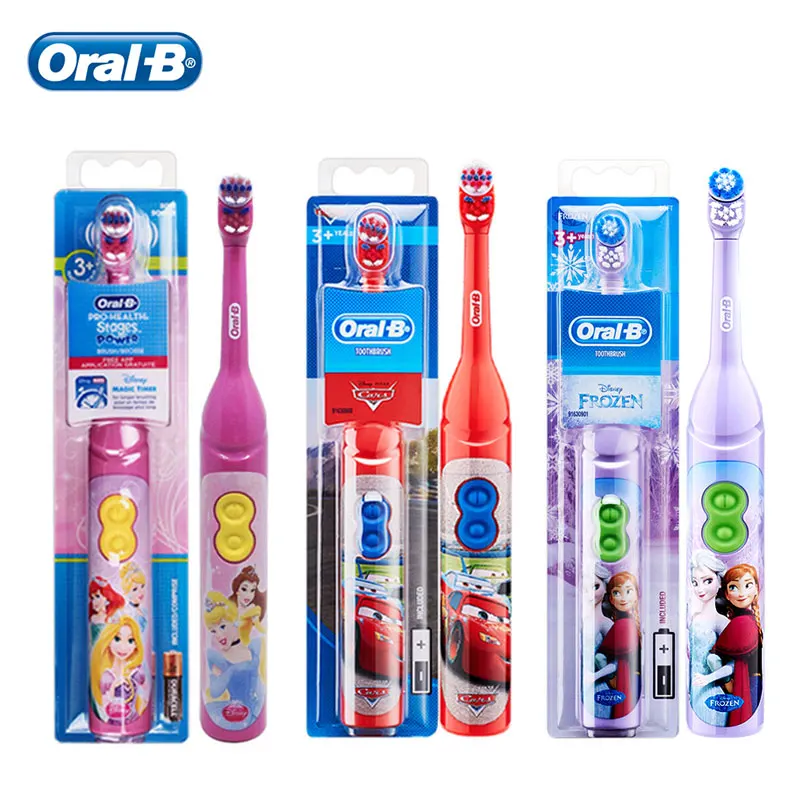 Oral B Electric Toothbrush for Children Magic Timer Gentle Oral Clean Rotary Vibration Soft Bristle Battery Powered Tooth Brush