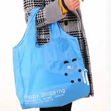 Весенние рулоны многоразовая складная сумка для похода в магазин Сумка-тоут с мультяшным животным принтом Милая женская сумка женская Повседневная портативная эко-продуктовая сумка