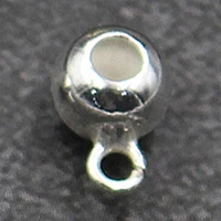 4 шт. 925 пробы Серебряный 4 5 6 мм маленький кулон DIY браслет ожерелье Браслеты на ногу, сережки Шарм ювелирные изделия Аксессуары для изготовления - Цвет: Silver