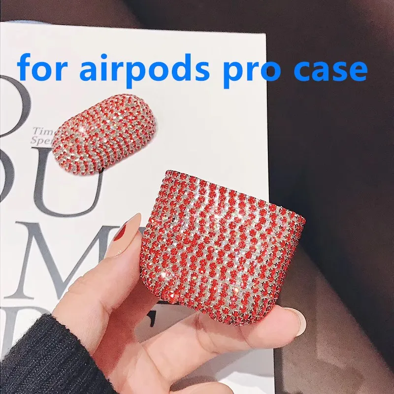 Роскошный милый жесткий чехол с 3D блестящими бриллиантами для Apple Airpods Pro 3, беспроводные Bluetooth наушники, аксессуары, чехол - Цвет: for Airpods pro case