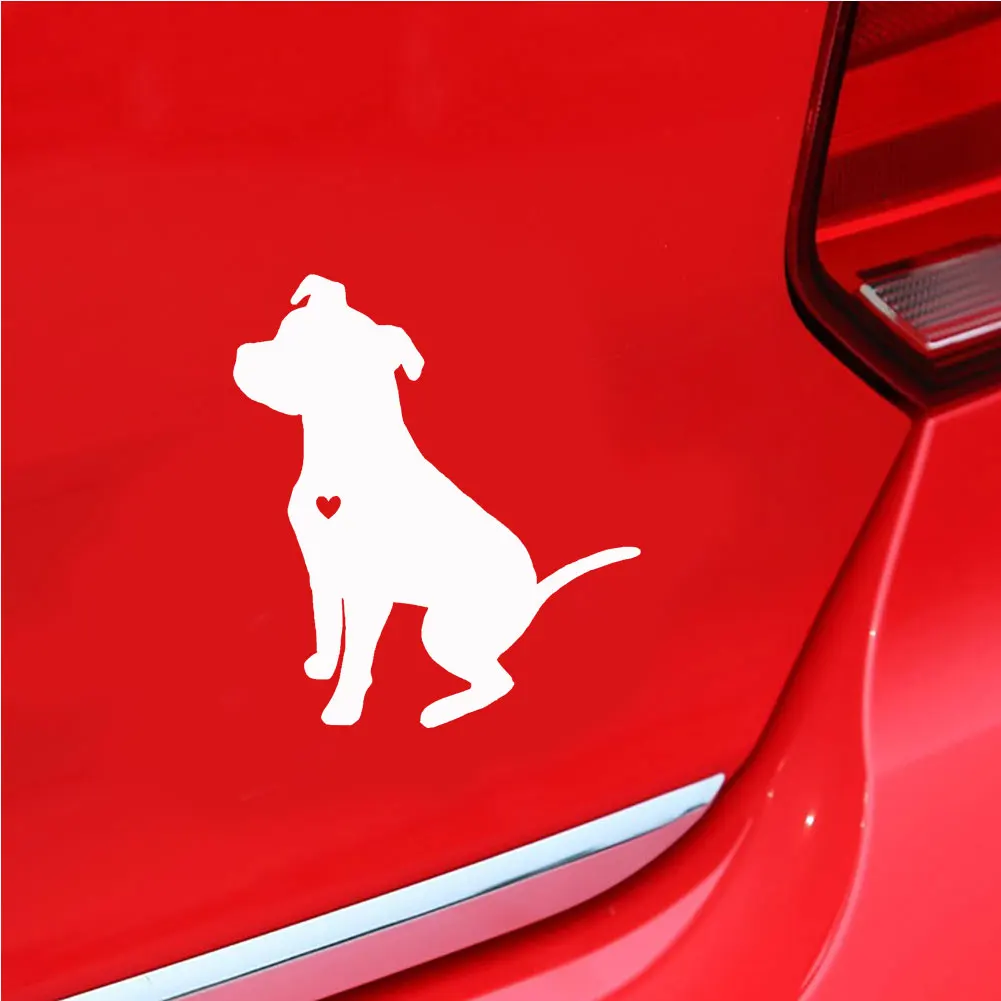 Наклейка на автомобиль, милая собака питбуль, светоотражающие наклейки на окна автомобиля, украшение, авто тюнинг, Стайлинг,, забавный знак