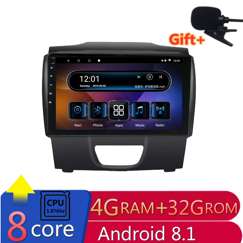 9&quot 4G RAM 8 cores Android Car DVD GPS Navigation for Chevrolet Trailblazer Colorado S10 Isuzu D-max MU-X audio stereo radio wifi |