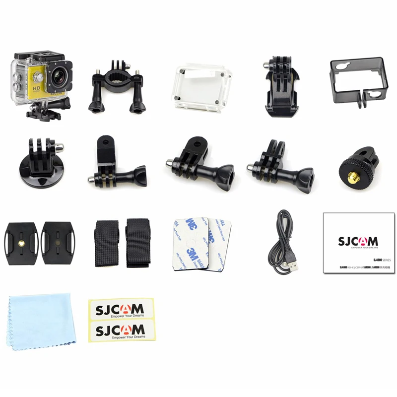 Original SJCAM SJ4000 Basic Action Camera Waterproof 1080P Helmet Camera HD 2.0" Sports Car Register DVR 3