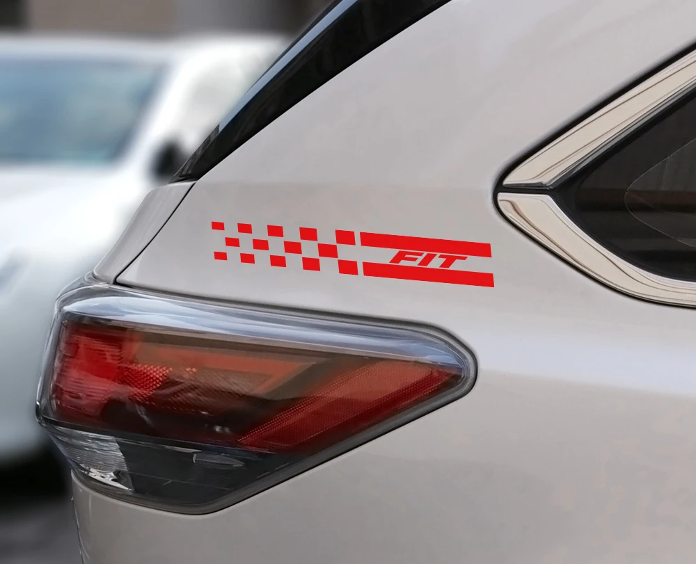 2PCS Reflective Car Column Cover Trim Vinyl Stickers For Honda Fit Auto B Pillars Decorative Car Stickers And Decals Accessories (6)
