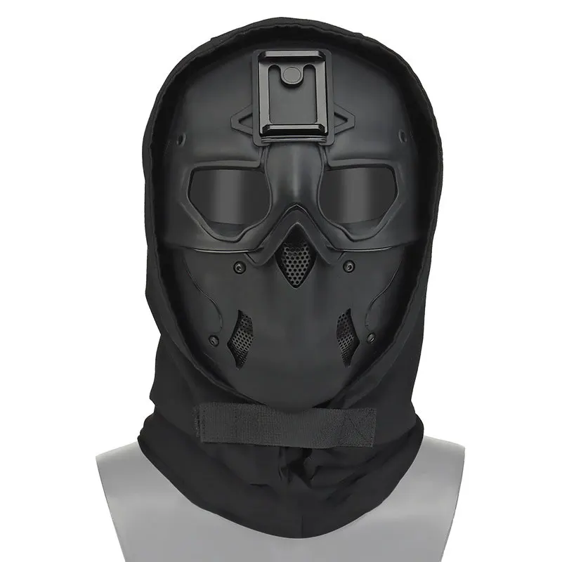 Multi-Function Tactical Full Face Wild Mask with Night Vision Compatibility for Cosplay and Party Props