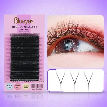 

Blueyes Eyelashes Extension Lash False Natural Volume Eye Individual Fake Lashes Soft Beauty Makeup Y Shape Extension Tools