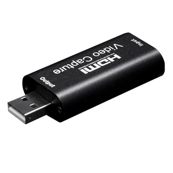 

HDMI To USB 2.0 Video Capture Card 1080P 4K HDMI Video Capture Device Dongle Game Record Live Streaming Broadcast Local Loop Out