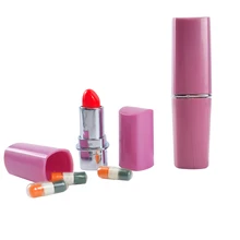 

Lipstick Diversion Hidden Safes Secret Compartment Stash Box Girl Gift to Hide and Store Pocket Safe Pill Money