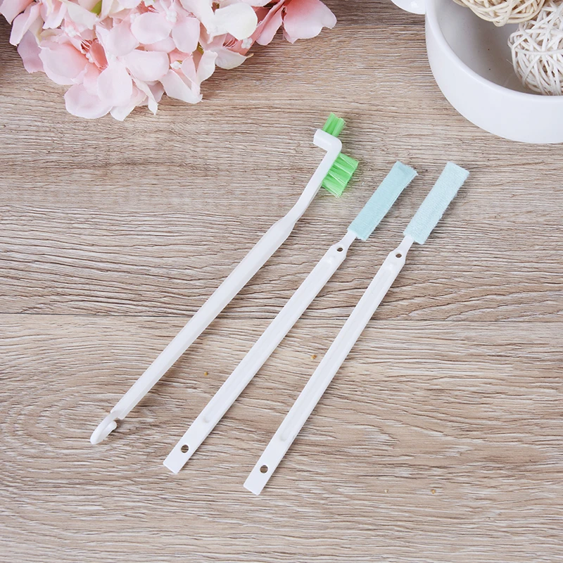 3Pcs/Set Bottle Long Handle Clean Brush Wash Cup Brush Set Sink Slot Clean Small Brush Kitchen