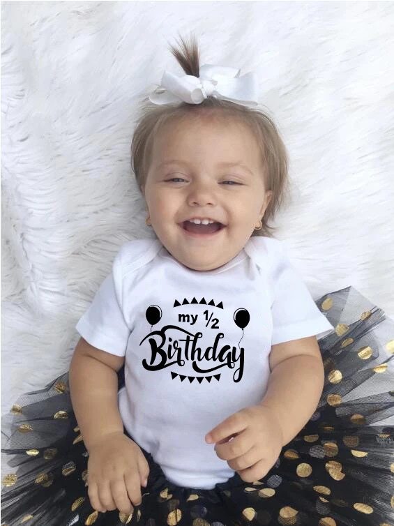 half birthday baby clothes