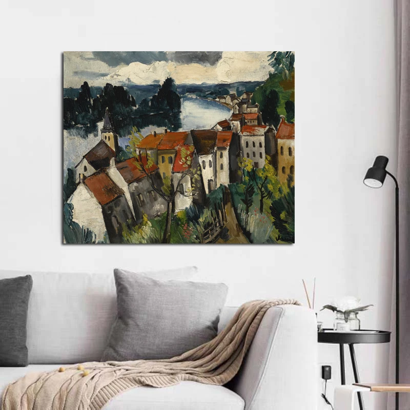 

Maurice de Vlaminck Frame Landscape Poster Picture Room Decor Modern Wall Art Canvas Painting Unique Gift For Home Decoration