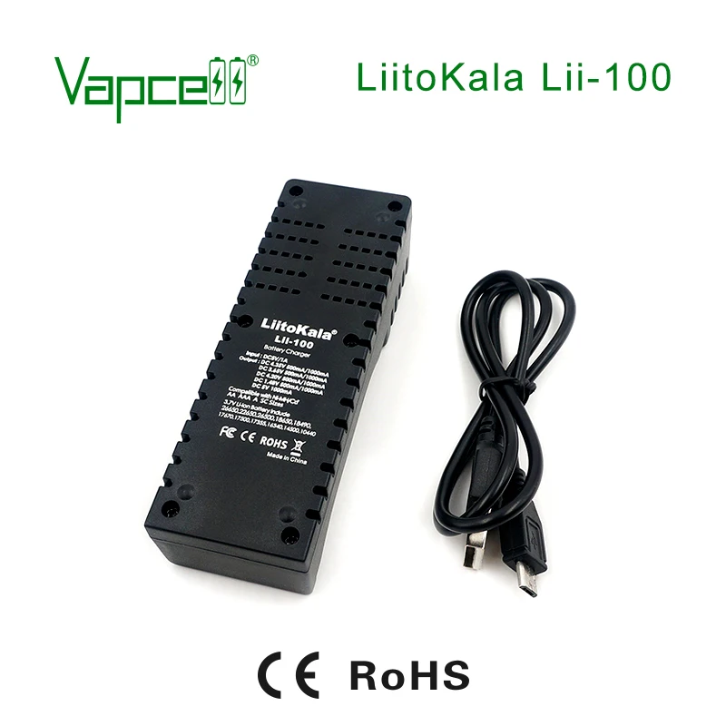Vapcell зарядное устройство Liitokala Lii-100