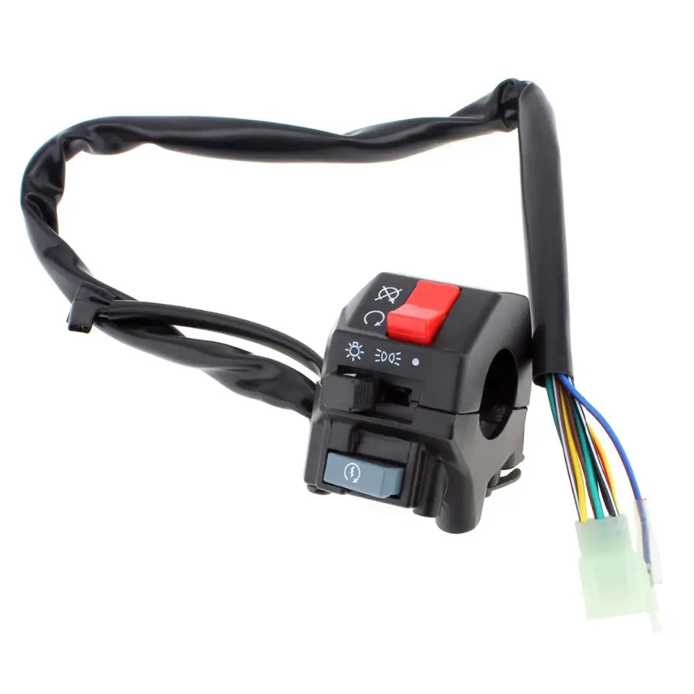 Пара DC 12V мотоцикл 7/" Руль руля поворотники Электрический пусковой переключатель