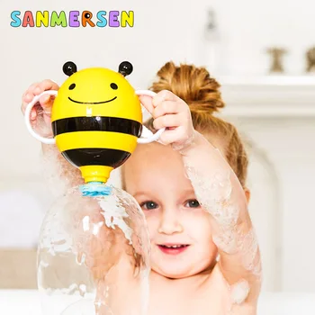 

Kids Shower Bath Toys Cartoon Cute Yellow Bee Waterwheel Toys Baby Faucet Bathing Water Spray Tool Dabbling Toy Children Gifts