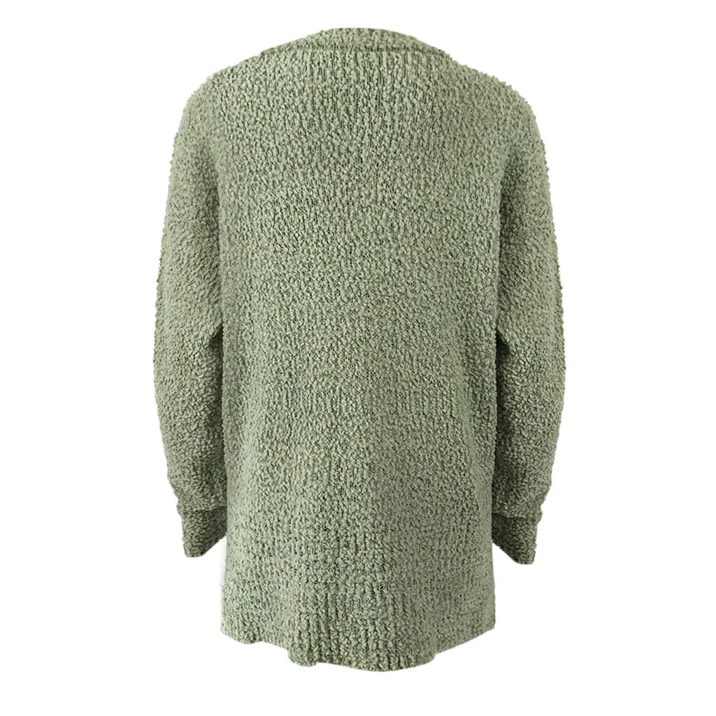 Женский свитер, Повседневный, однотонный, Maglione, длинный рукав, женская трикотажная куртка, джемпер, свитер с открытыми плечами, блузка, poleras mujer L1024