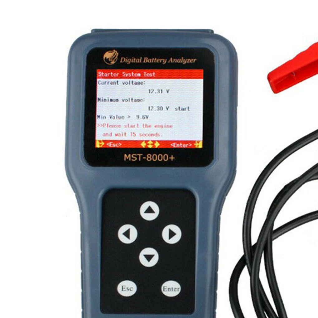 12V 24V Авто Цифровой анализатор батареи автомобиль мотоцикл Скутер Батарея Напряжение тестер параметров