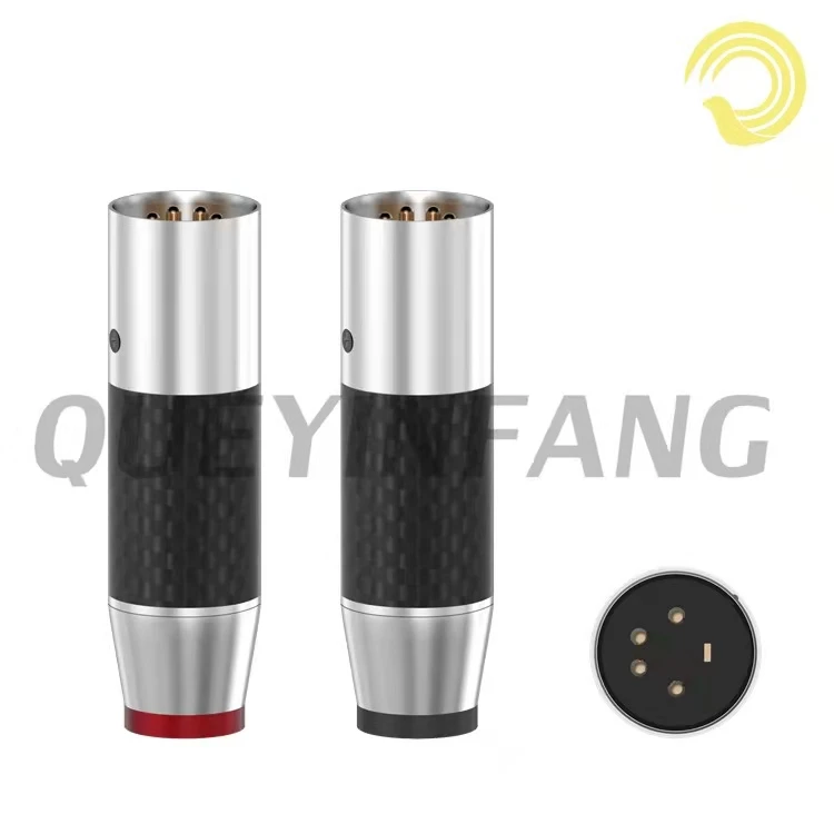 QUEYINFANG XLR Сделано в Китае вилка стандарта США 4 Pin Динамик аудио разъем для