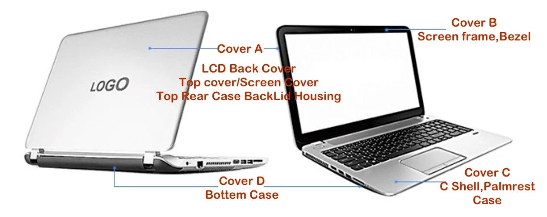 original do portátil lcd capa traseira para asus capa de tela um caso