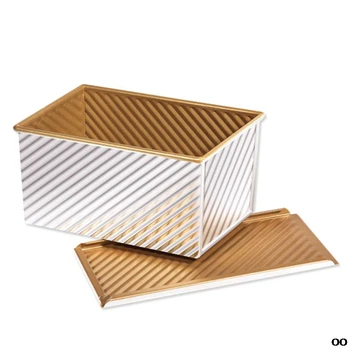 

Toast Bread Mold Non Stick Loaf Pan with Lid DIY Baking Tool For Homemade Cakes PXPC