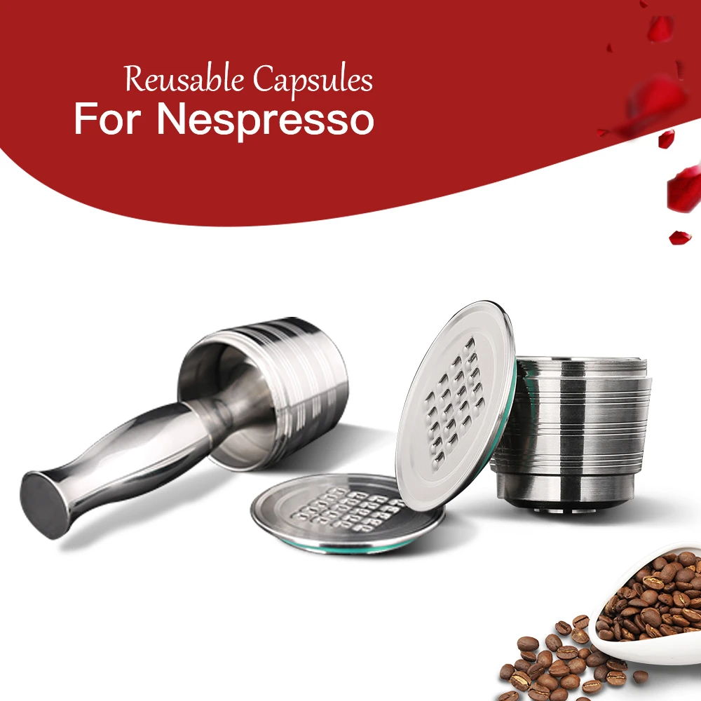 Кофемашина Nespresso из нержавеющей стали с плоским основанием|Фильтры для кофе| |