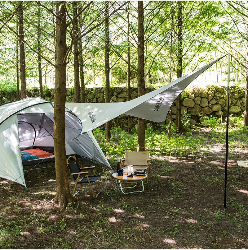 Naturehike Открытый Кемпинг Брезент укрытие Портативный Анти-УФ выживания навес Водонепроницаемый солнцезащитный тент для пляжа пикника