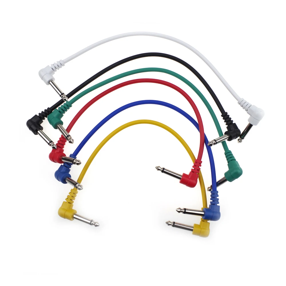 6 Colors Electric Guitar Effect Patch Cable Wire Audio Connection Cable