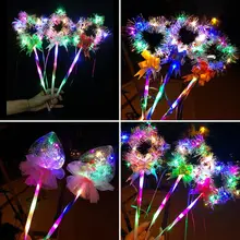 1 предмет светодиодная светящаяся палочка в форме сердца, звезды светящаяся палочка светодиодный световой игрушка вечерние концерт принадлежности для детей, Рождественская игрушка