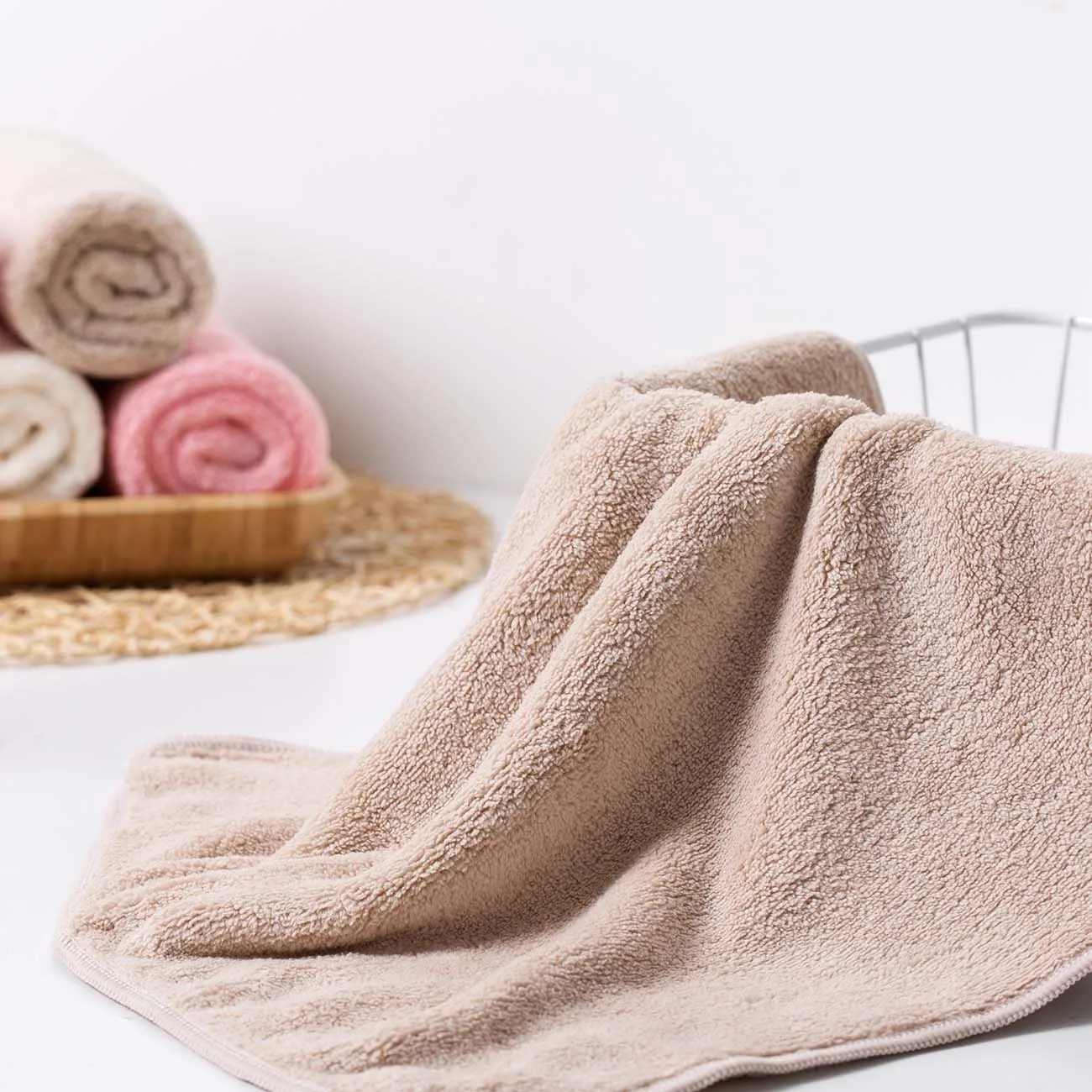 Мягкое Полотенце OTHERHOUSE, впитывающее банное полотенце, мочалка, полотенца для рук и волос, ванная комната, очищающее полотенце для лица, быстросохнущее детское полотенце