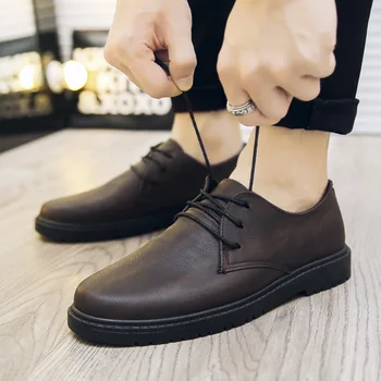 

Autumn New Men Shoes Classic Men Dress Shoes Leather Wedding Shoes Men Formal Flats Business Sneakers 2020 New rty6