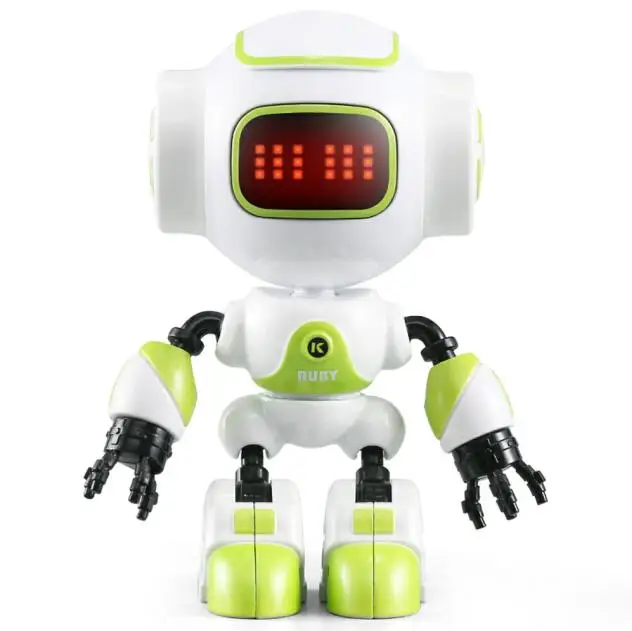 R8 R9 робот сенсорное управление светодиодный глаза Robo умный Интеллектуальный Голос DIY Модель жеста тела развивающие игрушки роботы для детей игрушки - Цвет: R9 Green