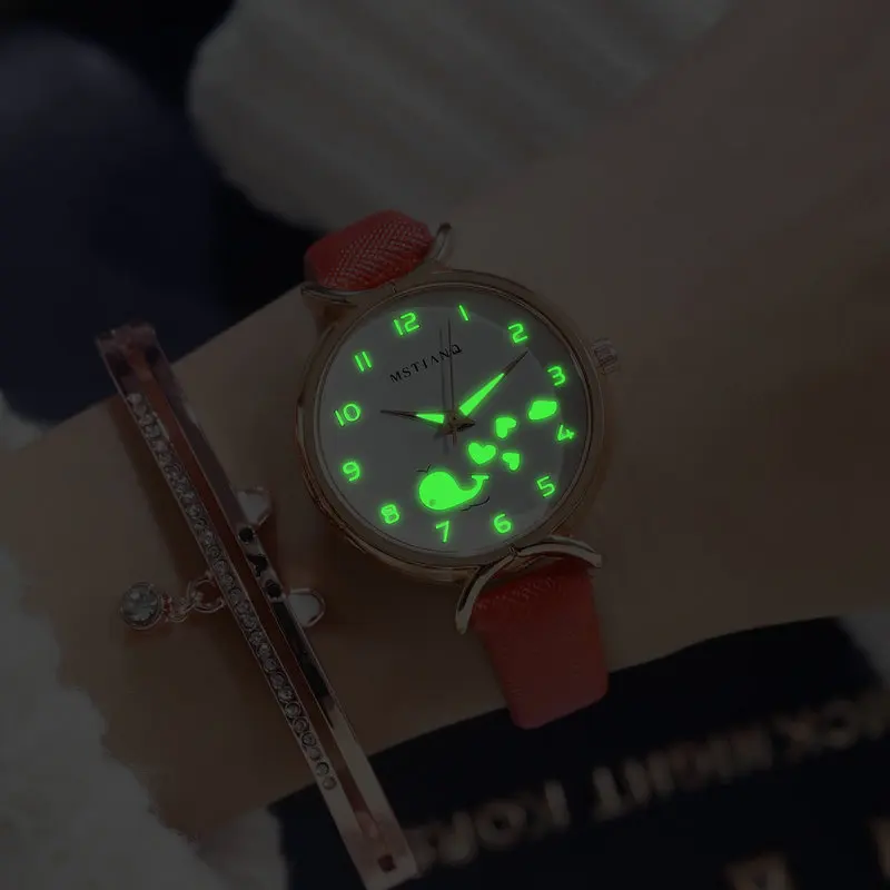 

MORI Series Small INS-Style Best Friend Female Students Watch Korean-style Hipster WOMEN'S Watch Thin Drawstring Simple Night Li