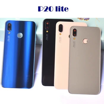 

Genuine original New For Huawei P20 lite Back Battery Cover Glass Housing+Camera Frame Lens